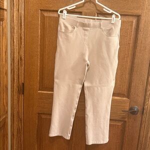Quince Beige Ponte Four Way Stretch Pants LP